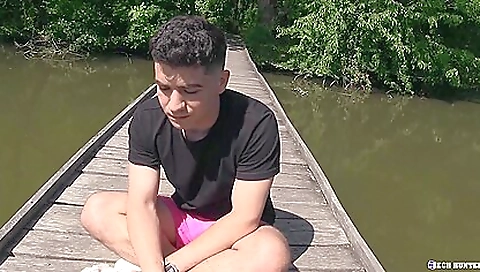 Sexy blonde swallows cum after sex