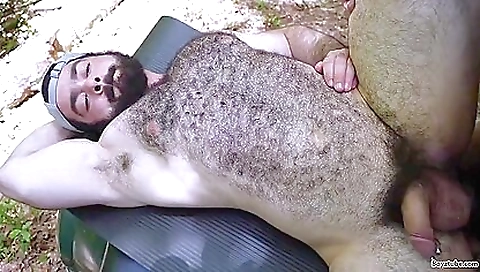 She's first time with a hot tub fal in the park