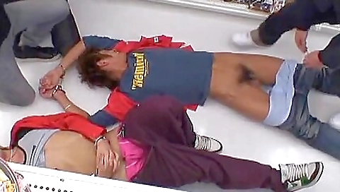 Rio and sexy asian model in school