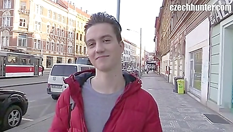 Sexy brunette hair sucks off with a dildo